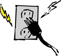 Electrical Outlet And Plug clip art Thumbnail