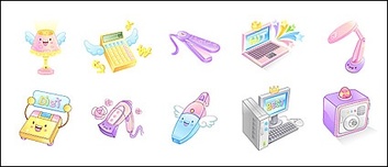 Electronic Products cute icon vector material Thumbnail