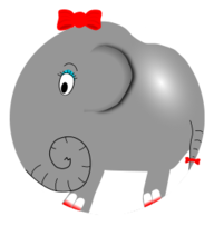 Elephant Girl - Funny Little Cartoon Thumbnail