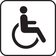 Elevator Sign Icon Map Symbol Chair White Road Hotel Restaurant Wheel Disabled Accessibility Doors Thumbnail