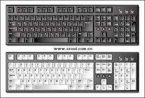 eps format, including jpg preview, keyword: Vector keyboard, computer equipment, keys, computer keyboard, vector material Thumbnail