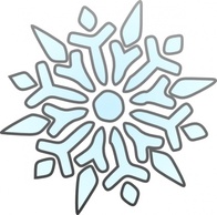 Erik Single Snowflake clip art
