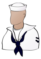 Faceless sailor