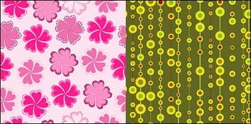 Fashion cute background 2 vector material