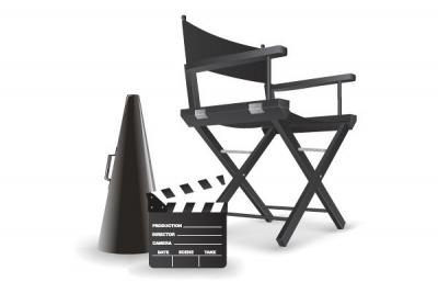 Film Director Chair Vector Thumbnail