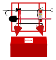 Fire-fighting equipment stand