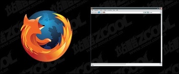 Firefox browser window vector material Thumbnail