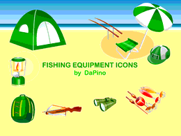 Fishing Equipment Icons Thumbnail