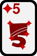 Five Casino Game Diamonds Cards Play Poker Bet Blackjack Thumbnail