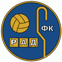 FK Rad Beograd (old logo of 70's - 80's)