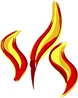 Flames clip art Thumbnail