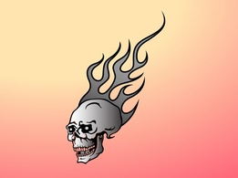 Flaming Skull Graphic Thumbnail
