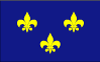 Fleur De Lis Vector Flag Thumbnail