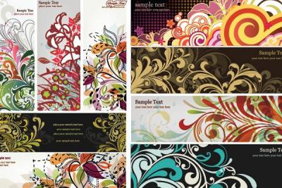 Floral Banners Vector Thumbnail