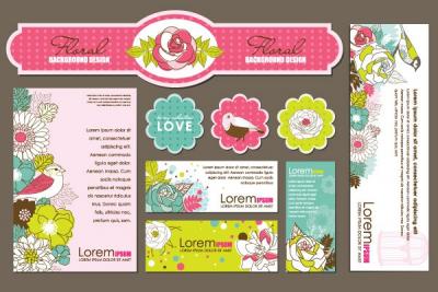 Floral Corporate Identity Template Thumbnail