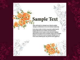 Floral Frame Vector