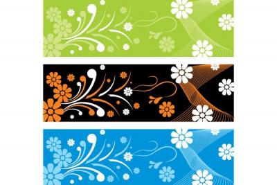  Floral Ornament Banners Thumbnail