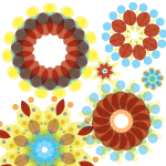 Flowers In Colors Free Vector