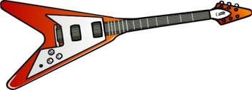 Flying V Guitar clip art