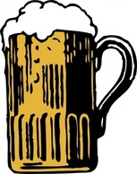 Foamy Mug Of Beer clip art