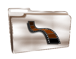 Folder icon plastic videos