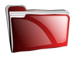 Folder icon red full