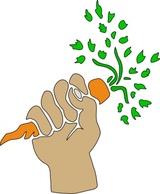 Food Hand Human Palm Plant Holding Carrot Root