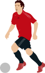 Football Player Vector Clip Art