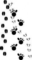 Footprints clip art Thumbnail