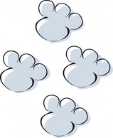 Footprints In The Snow clip art Thumbnail