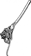 Fork With Spaghetti clip art Thumbnail
