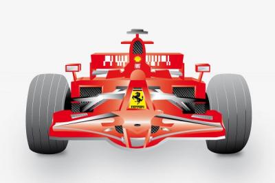 Formula 1 Ferrari Vector Thumbnail