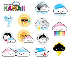 Free 12 Vector Weather Kawaii Thumbnail