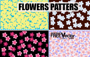 Free Art Vector Flowers Patterns Thumbnail