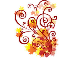 Free Autumn Swirl Vector Thumbnail