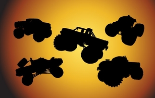 Free Bigfoot Cars Silhouettes