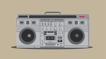 Free Detailed Boombox Vector Thumbnail
