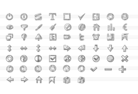 Free Doodle Icons Vector Set