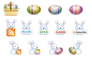 Free Easter Bunny Vector Icons