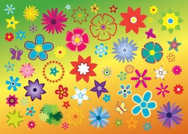 Free Flowers Vector Clip