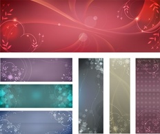Free flowery vector backgrounds Thumbnail