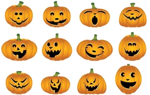 Free Halloween Vector Pumpkins Thumbnail