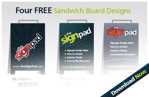 Free Sandwich Board Design Vectors Thumbnail