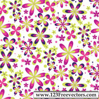 Free Seamless Flower Pattern