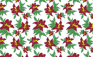 Free seamless flower pattern