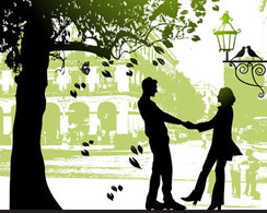 Free silhouettes of loving couples Thumbnail