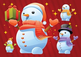 Free Snowman Vectors Thumbnail
