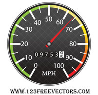 Free Speedometer Vector Thumbnail