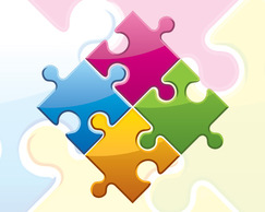 Free Stock. Colorful puzzle Thumbnail