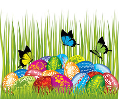 Free Stock Easter card with butterflies Thumbnail